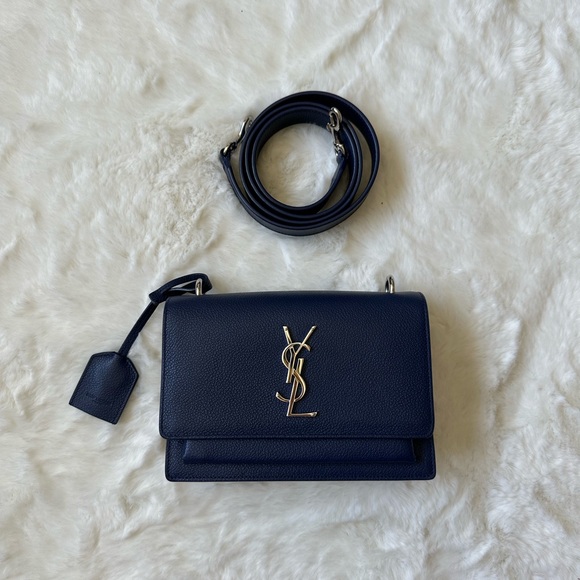 Saint Laurent Sunset Satchel Leather Bag - Picture 4 of 14